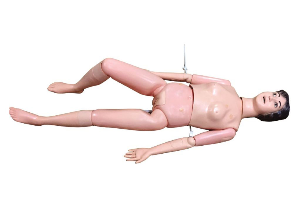 關(guān)節(jié)橡皮筋固定新型多功能護理人實習模型(女性)